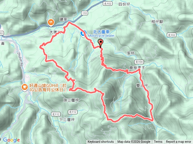 三峽區建安四傑＋鳥嘴四秀＋雙港子三星11連峰逆O型