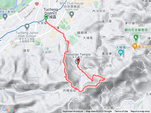 土城火焰山天上山