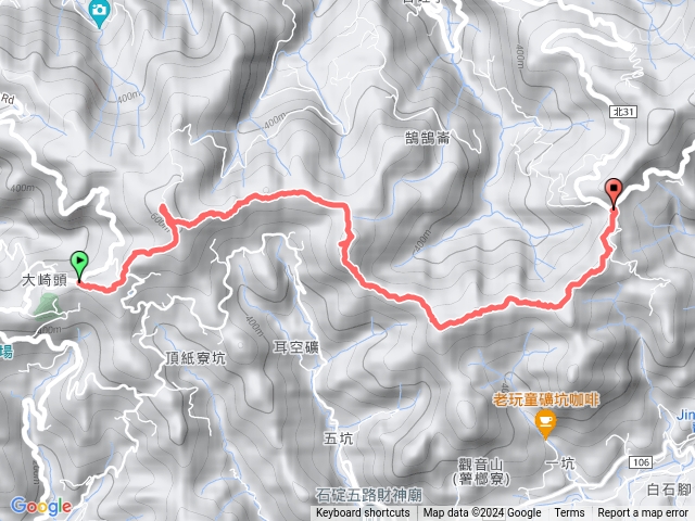 紙寮山(上鹿窟崙)-耳空龜山-雙石塔-581峰-磐石嶺福興宮預覽圖