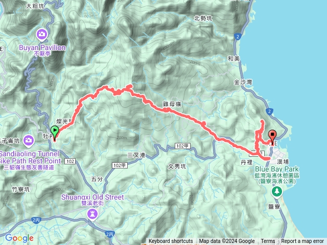 淡蘭古道北路一石笋尖縱走、楊廷理古道、澳底尖出澳底漁港