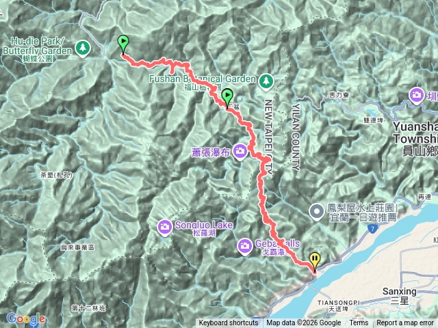 哈盆古道&中領古道（烏來到宜蘭）越領預覽圖