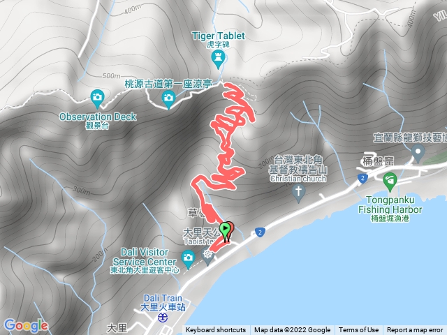 草嶺古道 大里天宮廟到埡口
