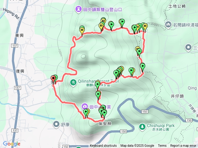田中大小劍、小奇萊