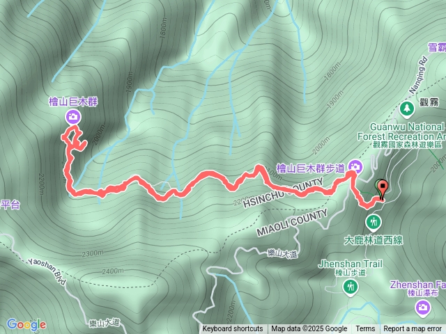蜜月小徑檜山巨木群步道