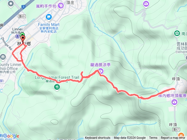113．12．04林內龍過脈步道（鐵管坑段入－坪頂段400年芒果樹）往返