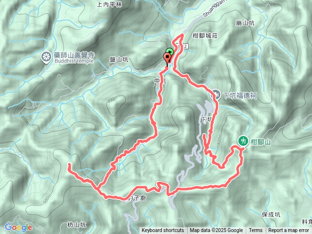 下坑古道-柑腳山-山腰古道-北豹子廚山-枋山坑山-中坑古道