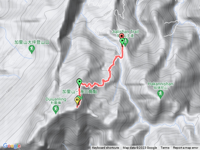 加里山鹿場上下