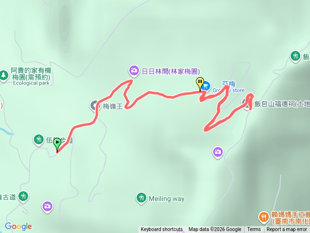 伍龍步道上下山至第五停車場預覽圖
