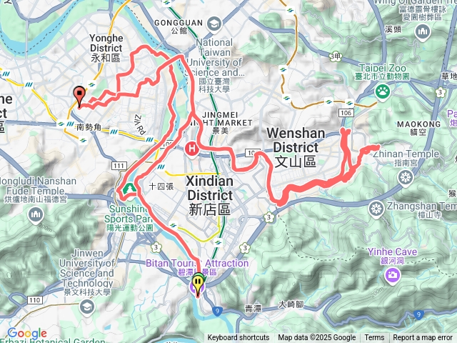 中和-碧潭-政大-中和單車行