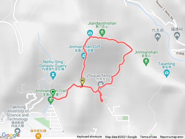 金面山逆走向右O環型