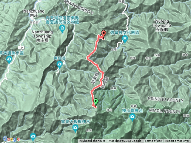 20230715 五峰天際線 樂山9.5km到鳥嘴山下八角亭