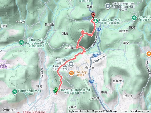 天母古道紗帽山公車總站預覽圖