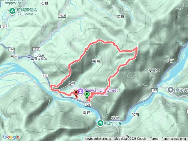 內灣三山0型走歷時6.30分