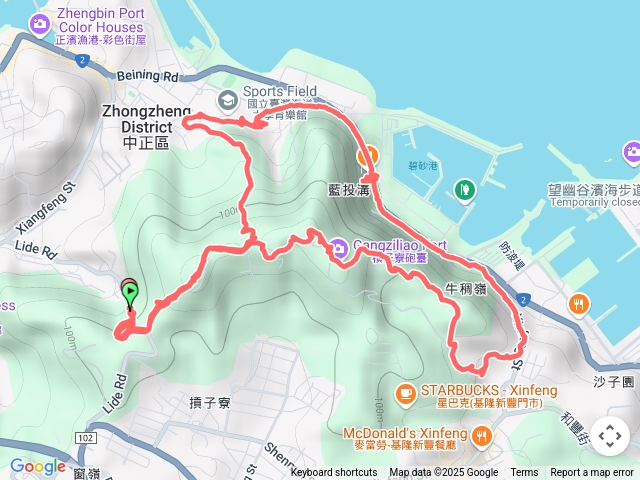 槓子寮山牛稠嶺連走