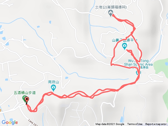 五酒桶山步道（南天宮－崙頭土地公廟）