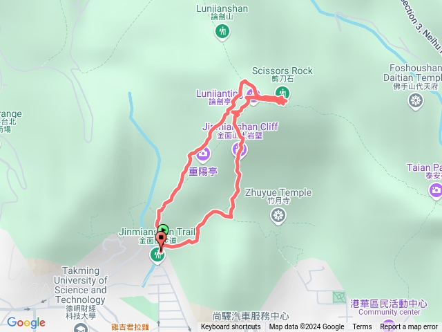 金面山登山步道