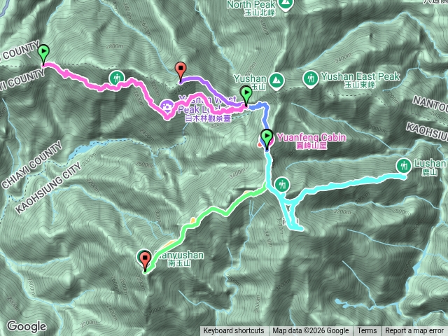 玉山群峰5峰(西峰 + 後四峰)4天預覽圖
