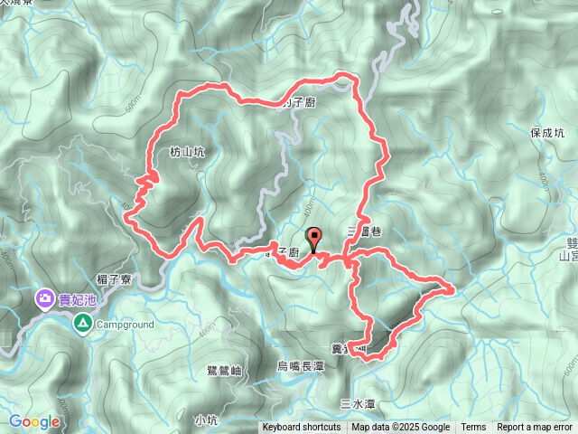 王家古厝-枋山坑古道-枋山坑崙-中坑頭鞍部土地公-北豹子廚山-豹子廚古道-三層巷古道-北勢溪古道-畚箕湖古道-南豹子廚山-王家古厝預覽圖