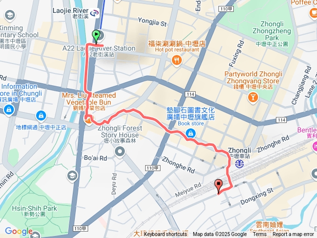 老街溪➡️中壢後火車站