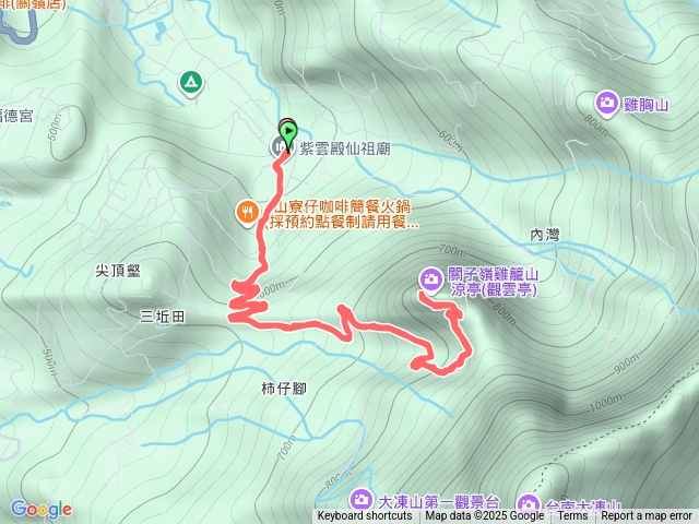 紫雲殿仙祖廟至雞籠山