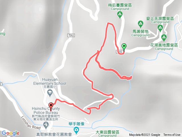 2021.01.14梅后蔓瀑布(兩端入口進出)車