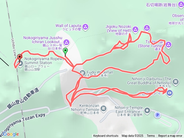 日本鋸山日本寺步道