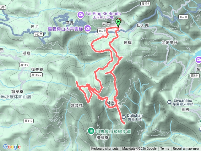 梅山竹崎七連峰O行繞預覽圖