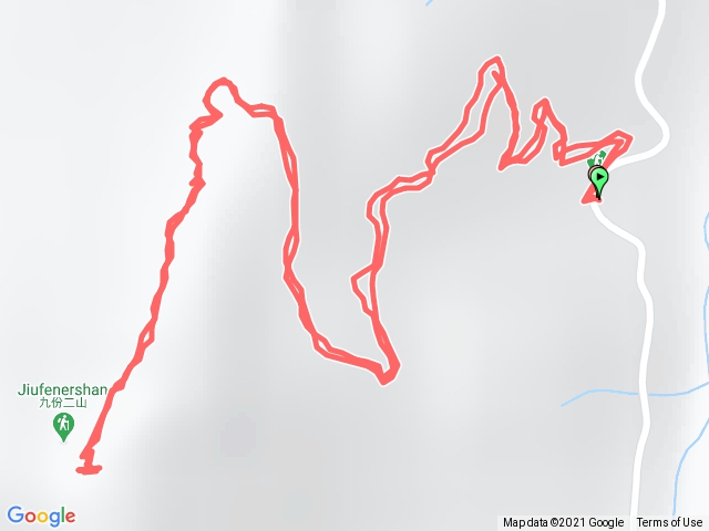 南投國姓中寮_九份二山_中心山石碑來回路線