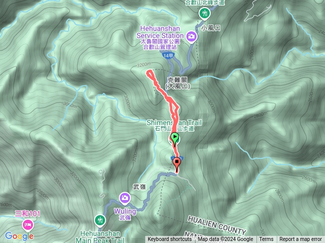 石門山南哈哈山哈哈山石門北峰預覽圖