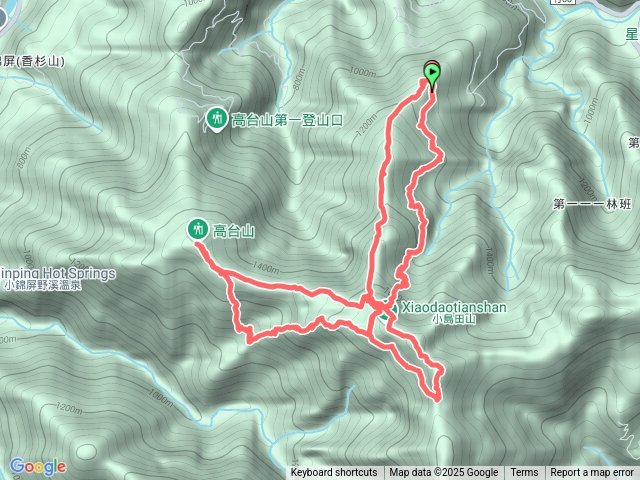 20250702 島田三山+高台山+北稜黑森林峰之三環順O+柿山