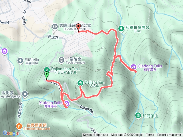 汐止秀峰瀑布連瀑