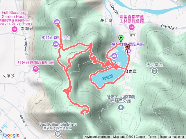 埔里虎頭山步道.環潭步道.犁頭尖山.枇杷城山未見基石預覽圖