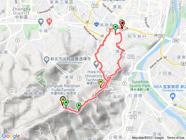 外挖子山到烘爐地