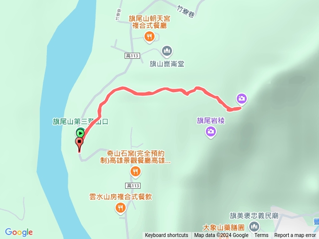 旗尾山第三登山口來回