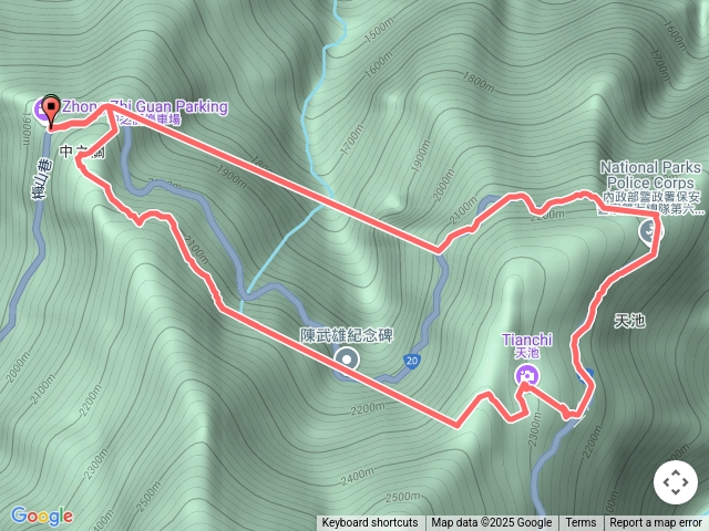 【被遺忘的南橫仙境】中之關、天池步道O繞10K預覽圖
