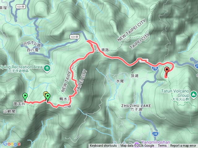 2026臺北大縱走臺北大縱走第二段：二子坪至小油坑202603071612預覽圖
