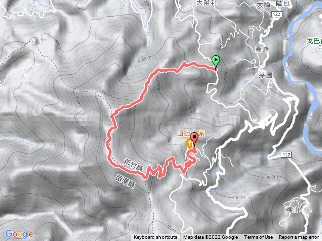 2022.08.11鵝公髻山第二登山口進，山上人家出