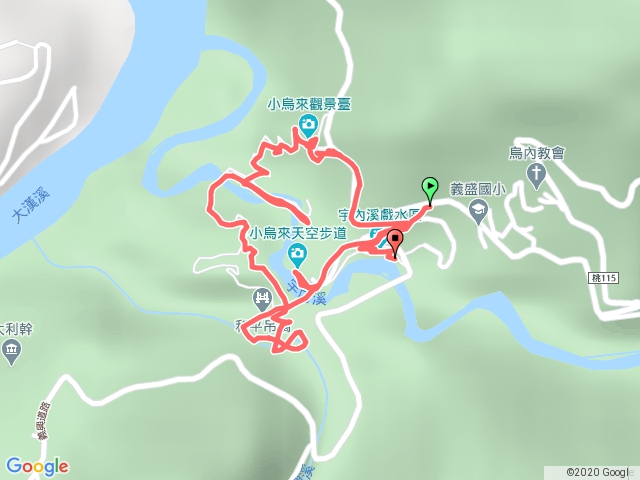 小烏來瀑布溪流戲水區