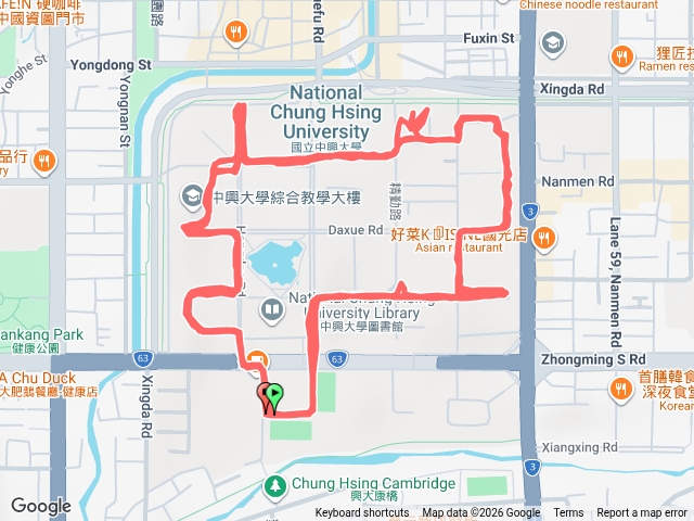 興大慢跑（Yi）繼續轉動直到最後一秒鐘
