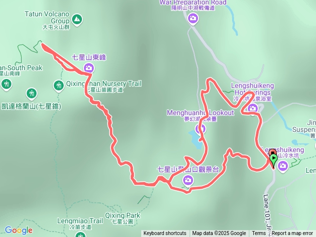 20250209七星山東峰主峰步道