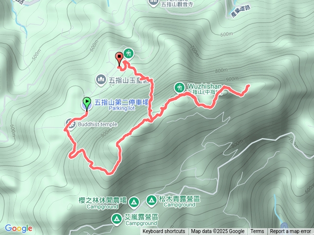 新竹五指山(竹林禪寺上，下猴洞步道)