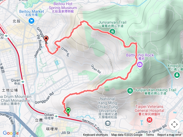 唭哩岸、丹鳳山、北投