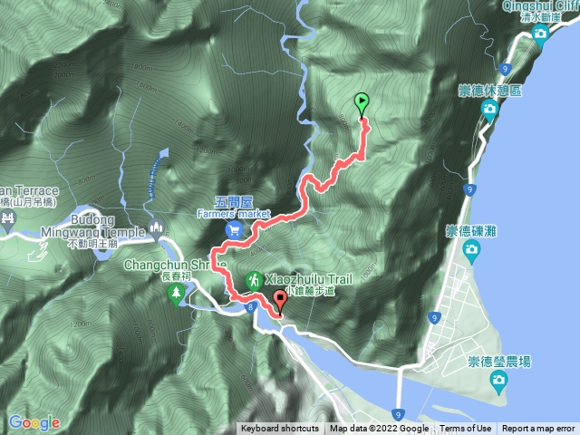 彩虹屋-三間屋-砂卡礑步道-小錐麓-太魯閣遊客中心