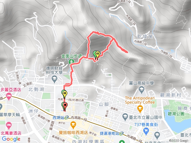 金面山步道-竹月寺-剪刀石-論劍亭-大岩壁