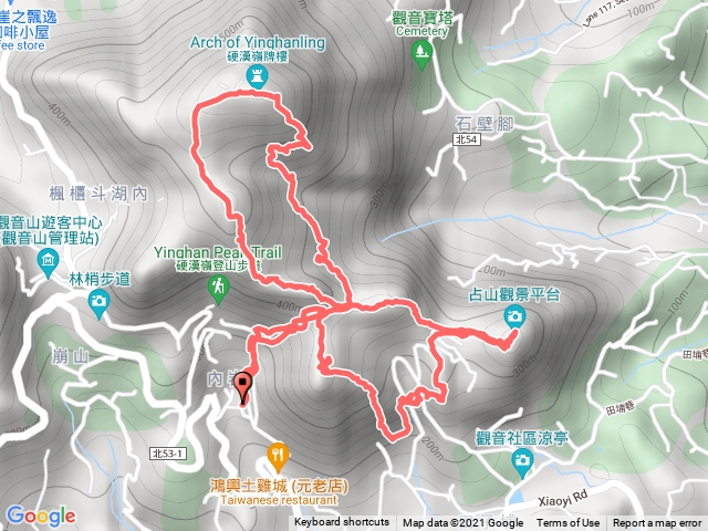 觀音山摩天嶺潮音洞占山連峰大崩壁北橫古道