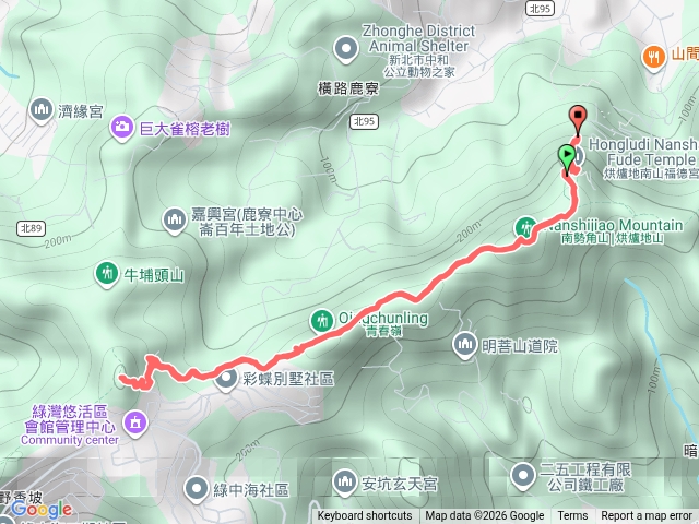 烘爐地-南勢角山-五尖山輕鬆來回行預覽圖