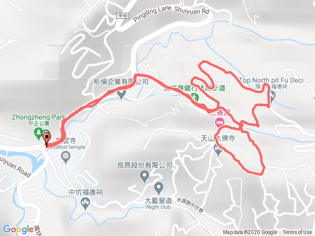 20201106豐原清風嶺步道期中測試