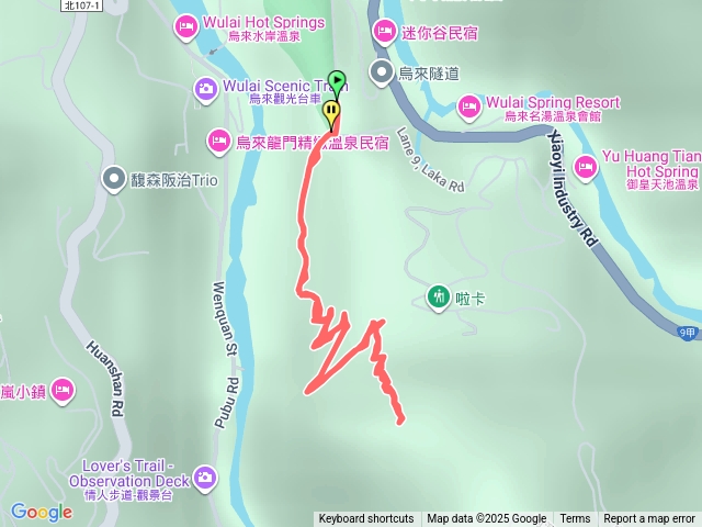 新北烏來 啦卡登山步道來回