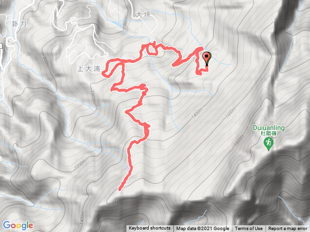 苗栗南庄大坪林道串接大湳林道上騰龍山之路徑往返