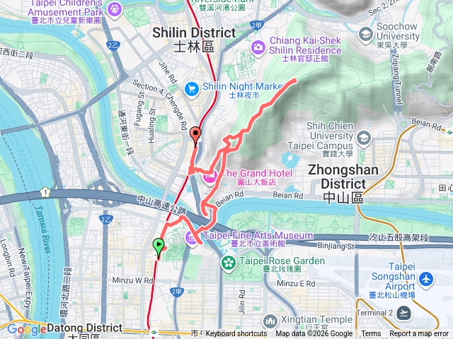 圓山的前世今生歷史文化之旅八景健走預覽圖